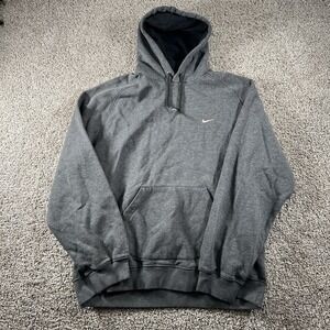 Vintage Nike Sweater Mens Large 90s Faded Streetwear‎ Hoodie Swoosh Y2K Casual